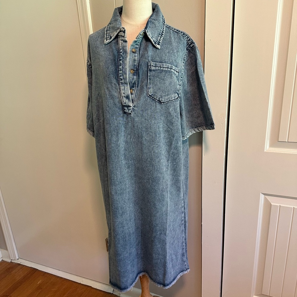Denim Blue Casual Dress